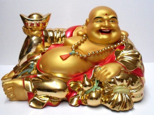 God Hotei is an effective charm for wealth, luck and happiness. 