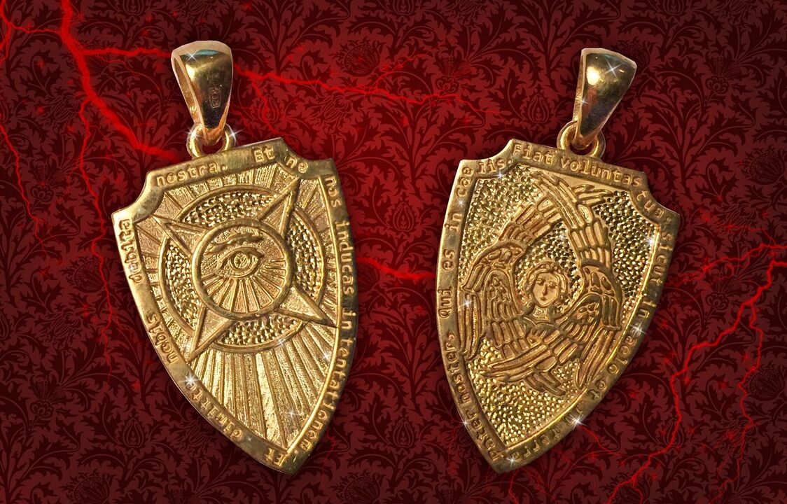 shield amulet for wealth and good luck