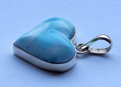 heart-shaped pendant as a good luck charm